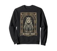 Do What I Want Capybara Moon Phases Tarot Arch Sweatshirt
