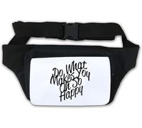 Do What Makes You Oh So Happy Waist Bag Fanny Pack White