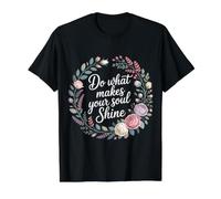 Do What Makes Your Soul Shine Light Inspiration - Value Graphic T-Shirt, Men, Black, L