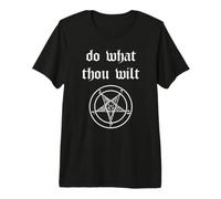 Do What Thou Wilt Satanic Pentagram T-Shirt Premium T-Shirt