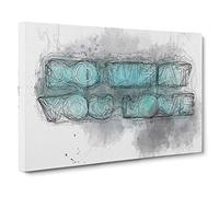 Do What You Love Sign Canvas Print | Gallery Wrapped 30mm Frame Wall Art | 30x20 inches | Ready to Hang | Abstract Picture | Living Room Bedroom Lounge Office