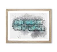 Do What You Love Sign in Abstract Framed Print | A2 Oak Framed Wall Art | Ready to Hang | Abstract Love Picture | Living Room Bedroom Lounge Office