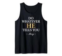 Do Whatever He Tells You Mary Tank Top