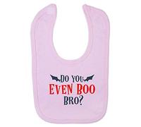 Do You Even Boo Bro Halloween Statement Cotton Baby bib - Pastel Pink