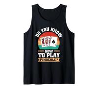 Do You Know How to Play Pinochle Design Playing Card Games Tank Top