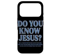 Do You Know Jesus Christian Faith Scripture Bible Verse Case for iPhone 17 Pro