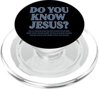 Do You Know Jesus Christian Faith Scripture Bible Verse PopSockets PopGrip for MagSafe