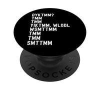 Do You Know The Muffin Man DYKTMM Acronym Wordplay Funny PopSockets Adhesive PopGrip