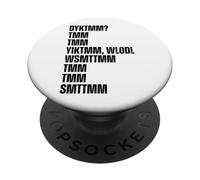 Do You Know The Muffin Man DYKTMM Classic Wordplay Nostalgic PopSockets Adhesive PopGrip