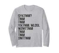Do You Know The Muffin Man DYKTMM Funny Nostalgia Quote Long Sleeve T-Shirt