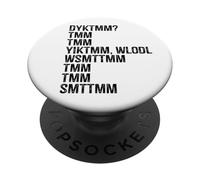 Do You Know The Muffin Man DYKTMM Funny Nostalgia Quote PopSockets Adhesive PopGrip