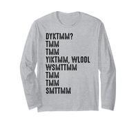 Do You Know The Muffin Man DYKTMM Nostalgia Funny Saying Long Sleeve T-Shirt