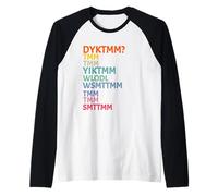 Do You Know The Muffin Man DYKTMM Nostalgic Funny Saying Raglan Baseball Tee