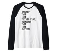Do You Know The Muffin Man? DYKTMM? Retro Funny Quote Raglan Baseball Tee