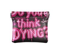 Do You Think About Dying Women's Leather Coin Purses Pouches Convenient Makeup Bag Change Purse for Women