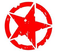 Do You Want The Stars in The Sky? I Also Want Car Stickers and Motorcycle Stickers(Red,40X40CM)