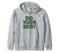 Do Your Best Cub Scout Nature Design Leaf Art Zip Hoodie