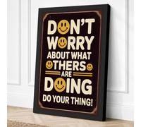 Do Your Thing Retro Canvas Wall Art Print 24x16 Inch (61 x 41 cm)