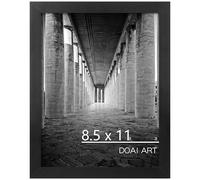 DOAI ART 8.5x11 Certificate Frame, 8.5 by 11 Picture Diploma Document Degree Frame for Wall and Tabletop, Black