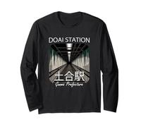 Doai Station Japan Train Japanese Railway Gunma Prefecture Long Sleeve T-Shirt