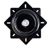 Doandgo Lazy Susans Turntable Bearings Swivel Zinc Plate, Black Square Lazy Susan Hardware, Heavy Duty Lazy Susan Replacement Parts, 500LB Capacity Load(Black) (20cm/8inch)