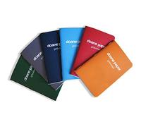Doane Paper Grid + Lines Small Utility Pocket Sized Composition Notebook, 6 Pack, Unique Graph & Lined Ruling, 5.5" x 3.5" 24 Sheets, Assorted Colors