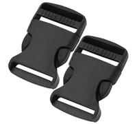 DOANTE 2 Sets 25 mm Plastic Buckle Clips, Quick Side Release Buckles, Dual Adjustable No Sewing, for Backpack Repairing, Luggage Fastening, Strap Pet Collar