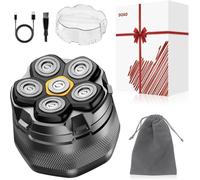 DOAO Head Shavers for Men,2025 Upgraded 6D Flexible Head Shaver for Bald Men, Wet/Dry Electric Shaver, Rotary Shaver with LED Display, USB-C Port Titanium Bald Razor (A6-Pro)