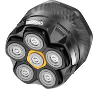 DOAO Head Shavers for Men, 6D Magnetic Flexible Blades, Smooth Shave in 3 Minutes, 180min Runtime, Wet & Dry, Easy Clean, Anti-Slip Design, USB-C Port Titanium Bald Razor, Gifts for Men, Light Grey