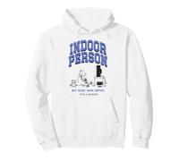 DOAWK Indoor Person Eat Sleep Game Repeat Book Series Pullover Hoodie