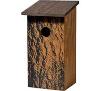 dobar 11005e Classic Nesting Box with Bark Print Betula Pendula Tit Box for Hanging 15.5 x 14.5 x 30 cm Birch Design One Size