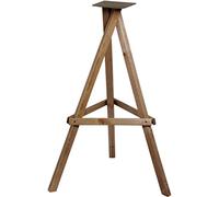 dobar Bird Feeder Stand - 33311e - Stand for Bird Houses Made of Pine Wood - Tripod Feeder Stand Glazed - Bird House Stand Kit - 60 x 60 x 90 cm - Dark Brown