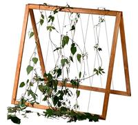 dobar® Cucumber Trellis Attachment for Raised Bed Cube 2.0 - Trellis for the Garden - 78 x 58 x 78 cm - Brown