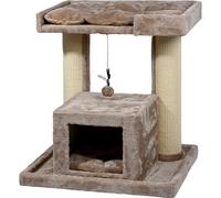 dobar® Softy Premium Wooden Cat Scratching Post with Extra Large and Sturdy Scratching Posts in Fancy Design - Also Suitable for Large Cats - 35 x 60 x 100 cm
