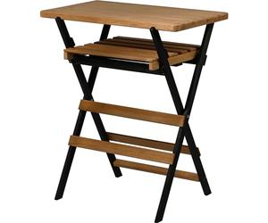 dobar® Universal Folding BBQ Table Outdoor Weatherproof Wooden Grill Table with Multiple Function 70 x 44 x 81 cm Black/Brown