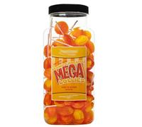 Dobbsonns Mega Lollies - Classic & Novelty Flavours in a Jar-Discover Our Extensive Range of Bulk Lollipops (Orange & Pineapple Mega Lollies Jar)