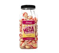 Dobbsonns Mega Lollies - Classic & Novelty Flavours in a Jar-Discover Our Extensive Range of Bulk Lollipops (Raspberry Ripple Ice Cream Mega Lollies Jar)