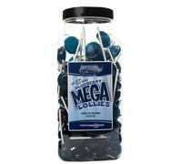 Dobbsonns Mega Lollies - Classic & Novelty Flavours in a Jar - Discover Our Extensive Range of Bulk Lollipops (Blueberry Mega Lollies Jar)