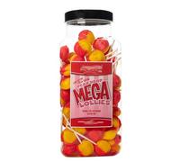 Dobbsonns Mega Lollies - Classic & Novelty Flavours in a Jar-Discover Our Extensive Range of Bulk Lollipops (Pear Drop Mega Lollies Jar)