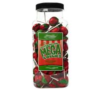 Dobbsonns Mega Lollies - Classic & Novelty Flavours in a Jar-Discover Our Extensive Range of Bulk Lollipops (Watermelon Mega Lollies Jar)