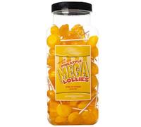 Dobbsonns Mega Lollies - Classic & Novelty Flavours in a Jar-Discover Our Extensive Range of Bulk Lollipops (Pineapple Mega Lollies Jar)
