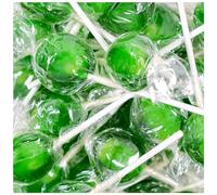 Dobbsonns Wrapped Mega Lollies - Assorted Flavours | Classic Hard Candy Lollipops | Individually Wrapped | Perfect for Gifting, Parties & Treats (Pack of 40 lollies, Apple Mega Lollies)