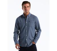 Dobby Check Grid Shirt In Sargasso Sea