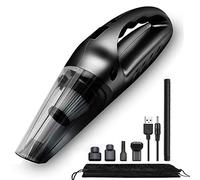 DOBEE Handheld Car Vacuum Cleaner Cordless DC 12V 120W Hand Held Mini Car Cordless Vacuum Cleaner Wet/Dry Rechargeable 6000PA Strong Suction Auto Vacuums with Carry Holder,HEAP Filter&Quick Charge