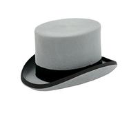 Dobell Boys Grey Top Hat 100% Wool Classic Formal Wedding-M (51cm)