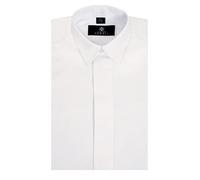 Dobell Boys White Dress Shirt Regular Fit Standard Collar Plain Fly Front-10.5