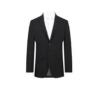 Dobell Mens Black Suit Jacket Slim Fit 2 Button-38L