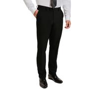 Dobell Mens Black Suit Trousers Regular Fit-42R