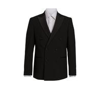 Dobell Mens Black Tuxedo Dinner Jacket Regular Fit Double Breasted Peak Lapel-46R