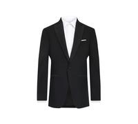 Dobell Mens Black Tuxedo Dinner Jacket Slim Fit Satin Peak Lapel-46L